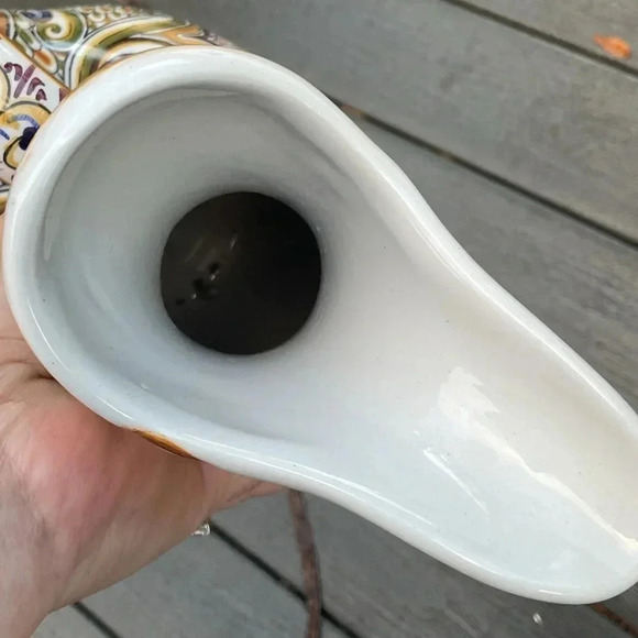 Ceramica Conimbriga Portuguese Porcelain Water Pitcher Hand Painted - Picture 6 of 6